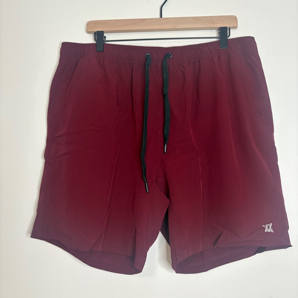 Dixxon Premium Apparel 2XL Maroon Running Athletic Lined Shorts Mens